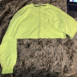 Neon Cropped Sweatshirt
